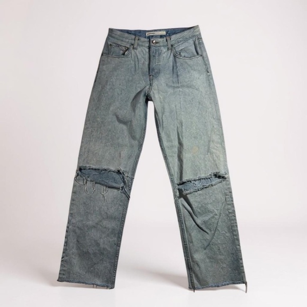 GRLFRND The Bella Low Rise Distressed Boyfriend Jeans